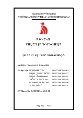 Quản lý hệ thống khách sạn - Thực tập tại công ty khách sạn du lịch Sài Gòn