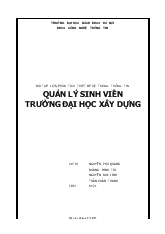 Quản lý sinh viên trường đại học xây dựng