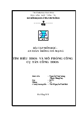 Tìm hiểu ddos và mô phỏng công cụ tấn công ddos