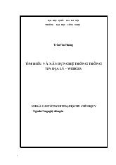 Tìm hiểu và xây dựng hệ thống thông tin địa lý - Webgis