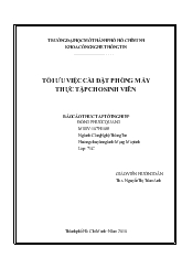 Tối ưu việc cài đặt phòng máy thực tập cho sinh viên