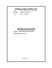 Trộn thư trong word