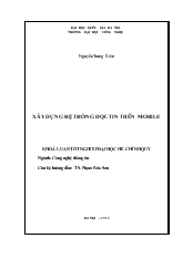 Xây dựng hệ thống đọc tin trên mobile