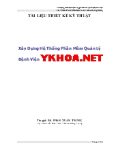 Xây dựng hệ thống phần mềm quản lý bệnh viện ykhoa.net