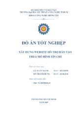 Xây dựng website hỗ trợ đào tạo theo mô hình tín chỉ
