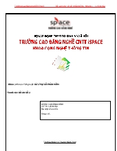 Xử lý sự cố phần mềm - Trường Cao Đẳng nghề ISPACE