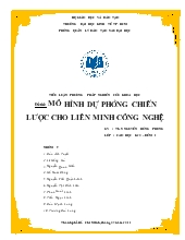 Đề tài Mô hình dự phòng chiến lược cho liên minh công nghệ