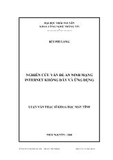 Luận văn Nghiên cứu vấn đề an ninh mạng internet không dây và ứng dụng