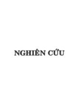 Nghiên cứu phản ứng hoàn nguyên phi đối xứng một số hợp chất carbonil sử dụng xúc tác là hệ enzim trong tế bào nấm men bánh mì (saccharomyces cerevisiae)