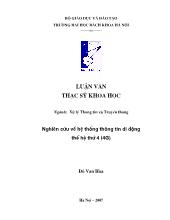 Nghiên cứu về hệ thống thông tin di động thế hệ thứ 4 (4G)