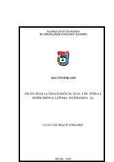 Phân tích lượng nhỏ các nguyên tố đất hiếm trong lớp mạ hợp kim Ni – Zn