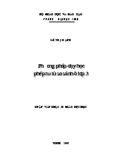Phương pháp dạy học phép tu từ so sánh ở lớp 3