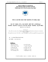 Sự kỳ vọng của cấp dưới đối với lãnh đạo trong bộ máy quan liêu đã được trong sạch hóa