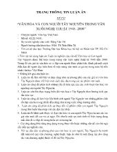 Văn hóa và con người Tây Nguyên trong văn xuôi nghệ thuật 1945-2000