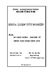 Áp dụng thương mại điện tử trong giao nhận hàng hóa