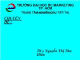 Chuyên đề Giao tiếp trong họat động quản trị, kinh doanh
