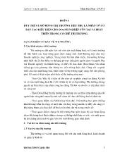 Duy trì và mở rộng thị trường tiêu thụ là nhân tố cơ bản tạo điều kiện cho doanh nghiệp tồn tại và phát triển trong cơ chế thị trường