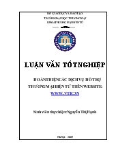 Hoàn thiện các dịch vụ hỗ trợ thương mại điện tử trên website: Www.vtic.vn