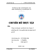 Nâng cao năng lực cạnh tranh của công ty cổ phần Sông Đà 12 trong điều kiện hội nhập kinh tế quốc tế