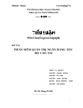 Phần mềm quản trị ngân hàng tốc độ cao core banking t24