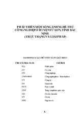 Phát triển một số ngành nghề thủ công nghiệp ở huyện Từ Sơn, tỉnh Bắc Ninh (thực trạng và giải pháp)