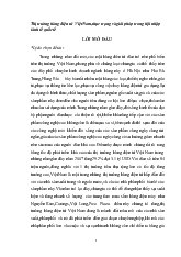 Thị trường hàng điện tử Việt Nam, thực trạng và giải pháp trong hội nhập kinh tế quốc tế