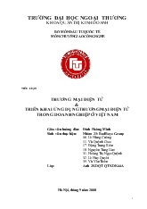 Tiểu luận Triển khai ứng dụng thương mại điện tử trong doanh nghiệp ở Việt Nam