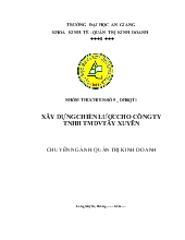 Xây dựng chiến lược cho công ty TNHH thương mại dịch vụ Tây Xuyên