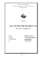 Bàn về tiểu thuyết hiện nay