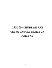 Cái đói - Chủ đề ám ảnh trong nhiều tác phẩm của Nam Cao