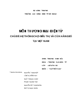 Hệ thống chợ - Siêu thị và cửa hàng số tại Việt Nam