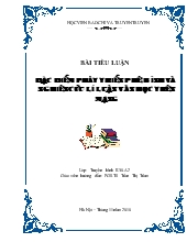 Luận văn Đặc điểm phát triển phê bình và nghiên cứu lý học trên mạng
