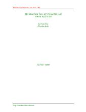 Luận văn Đại học sư phạm Hà Nội, Khoa ngữ văn: Phê bình lý học Anh - Mỹ
