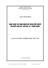 Luận văn Nghệ thuật xây dựng nhân vật trong tiểu thuyết của Nhất Linh qua 