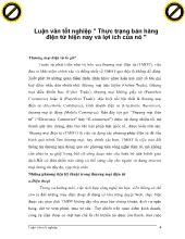 Luận văn Thực trạng bán hàng điện tử ở Việt Nam hiện nay và vai trò của nó