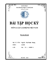 Mối quan hệ giữa thỏa ước lao động tập thể với pháp luật lao động và hợp đồng lao động - Giải quyết tình huống về hợp đồng học nghề, kỉ luật sa thải