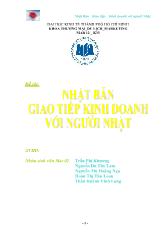 Quản trị học: giao tiếp kinh doanh với người Nhật