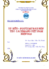Tố hữu – Người mở đầu nền thơ cách mạng Việt Nam hiện đại