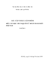 Văn học trung quốc từ minh thanh đến hiện đại