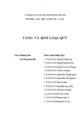Vàng và kim loại quý