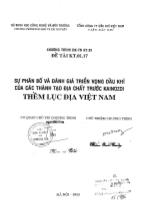 Đề tài Sự phân bố và đánh giá triển vọng dầu khí của các thành tạo địa chất trước Kainozoi thềm lục địa Việt Nam