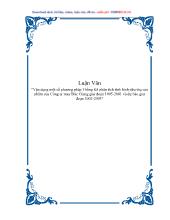 Luận văn Vận dụng một số phương pháp thống kê phân tích tình hình tiêu thụ sản phẩm của công ty may Đức Giang giai đoạn 1995-2001 và dự báo giai đoạn 2002-2003