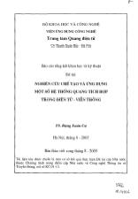 Nghiên cứu chế tạo và ứng dụng một số hệ thống quang tích hợp trong điện tử - Viễn thông