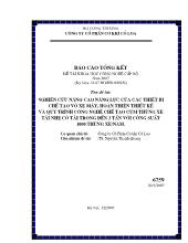 Nghiên cứu nâng cao năng lực của các thiết bị chế tạo vỏ xe máy, hoàn thiện thiết kế và quy trình công nghệ chế tạo cụm thùng xe tải nhẹ có tải trọng đến 3 tấn với công suất 1000 thùng xe/năm.