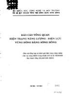 Báo cáo Tổng quan hiện trạng năng lượng - Điện lực vùng đồng bằng sông Hồng