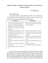 Chính sách tài khóa và sự phối hợp với chính sách tiền tệ - Một số bài học từ giai đoạn 2006-2010