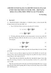 Chuyển vị nằm ngang và chuyển vị xoay của cọc ở mức đáy đài theo TCXD 205: 1998 – một dạng khác của công thức tính và các ứng dụng