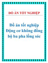 Đồ án Động cơ không đồng bộ ba pha lồng sóc