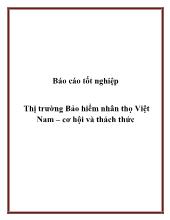 Thị trường Bảo hiểm nhân thọ Việt Nam – cơ hội và thách thức