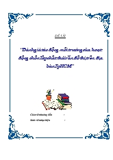 Đánh giá tác động môi trường của hoạt động chôn lấp chất thải rắn đô thị trên địa bàn TP HCM